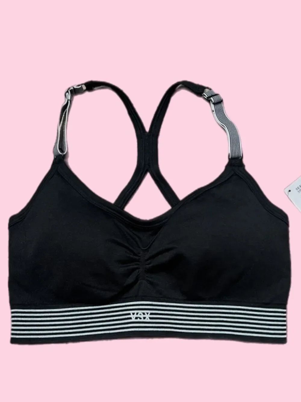 Victoria’s Secret VSX Seamless Padded Medium Support Sport bra black Small